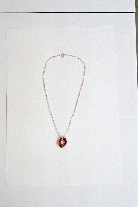 Isno necklace - Opaline Red