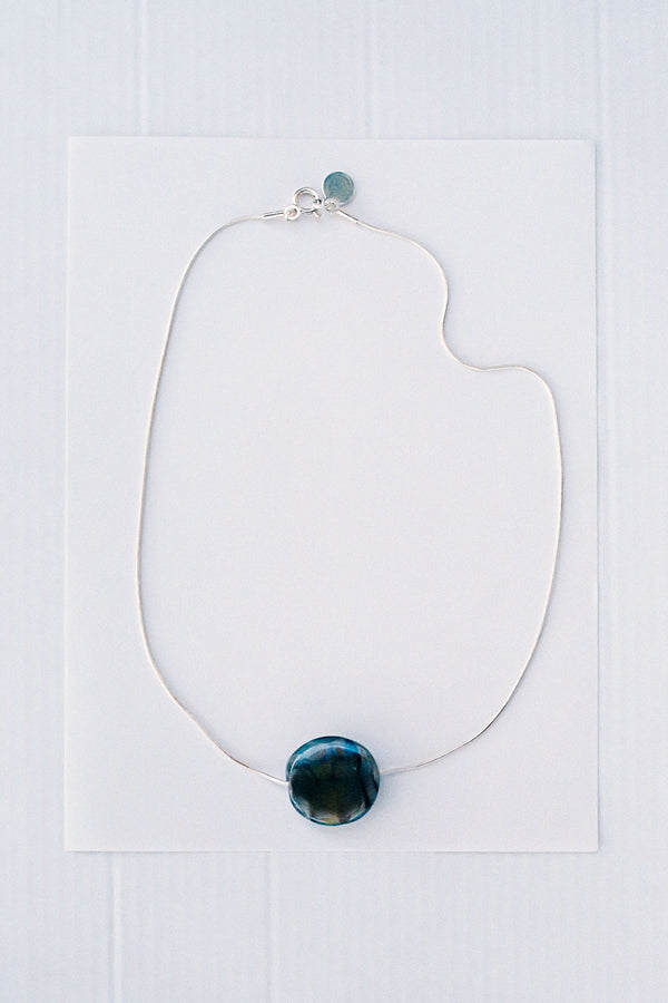 Jeton necklace - Grey