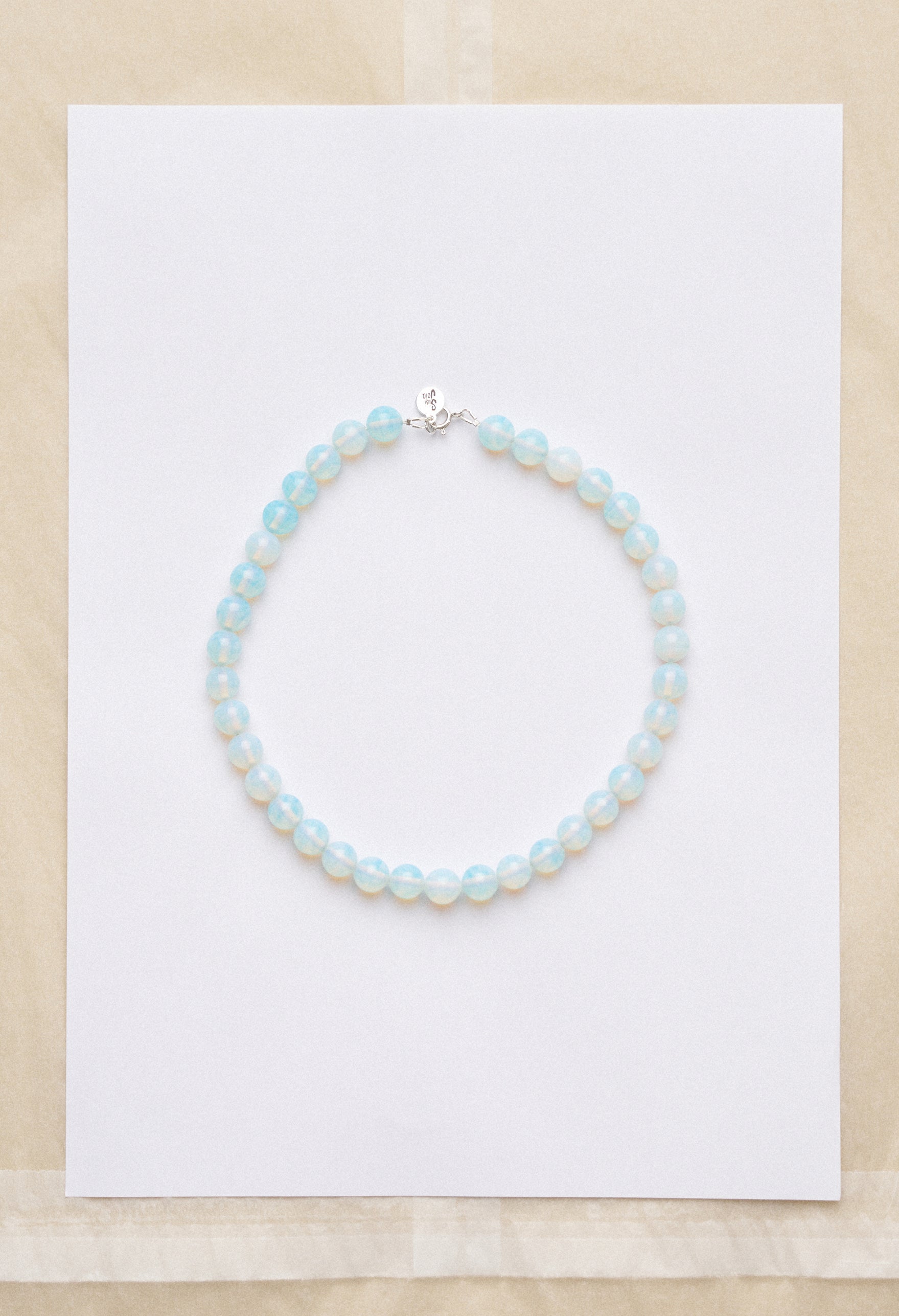 Marie necklace - Opaline blue