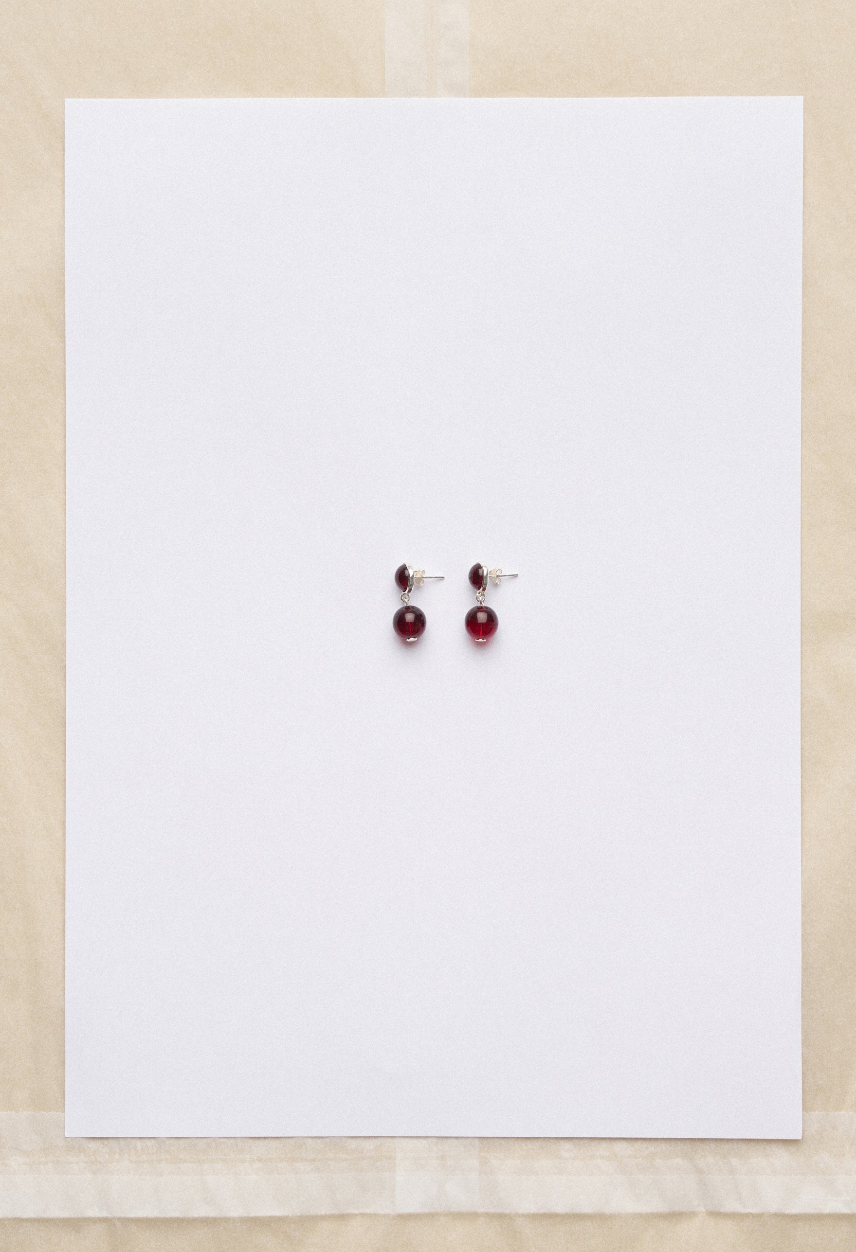 Mate earrings - Grenat