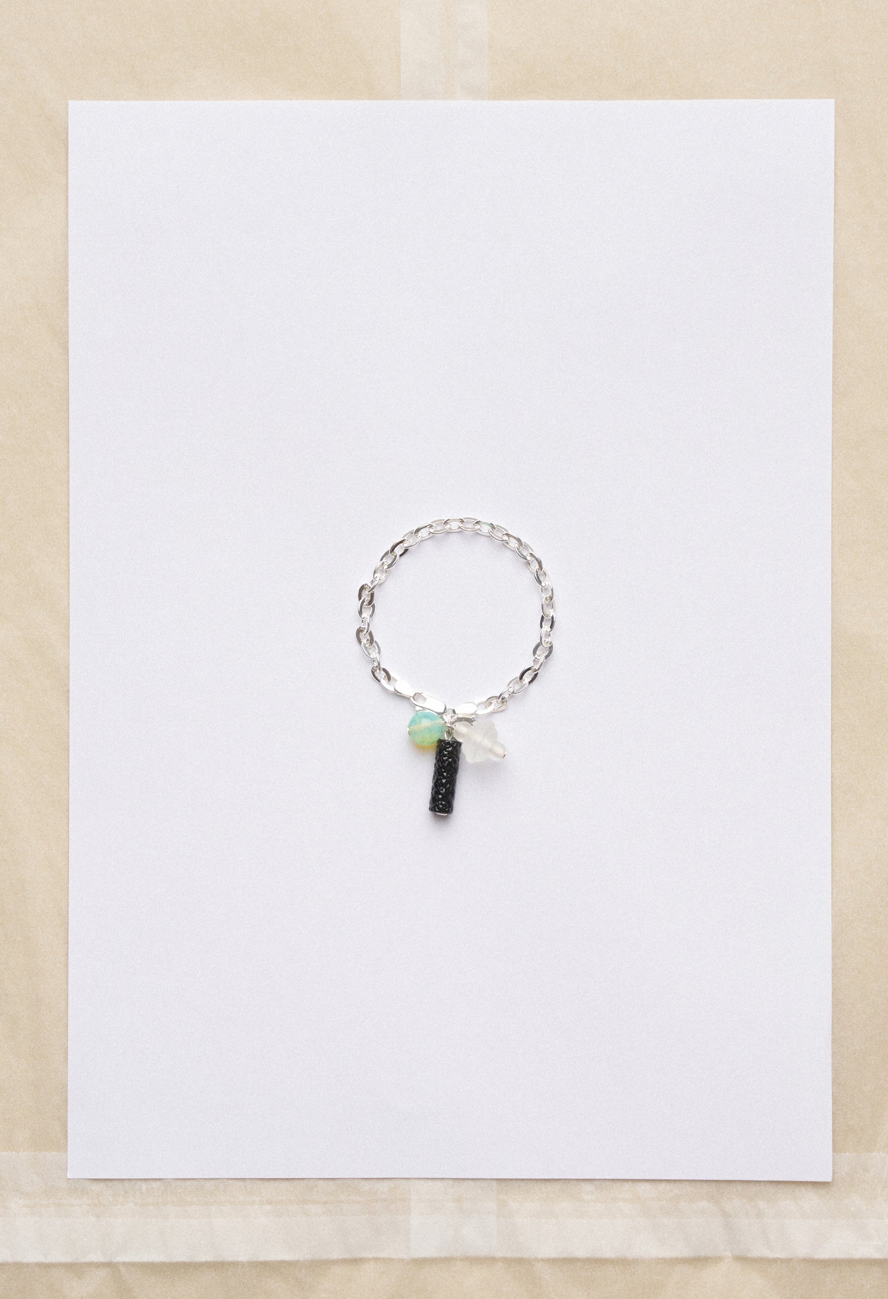 Myri bracelet - Opaline Blue / Frost / Black