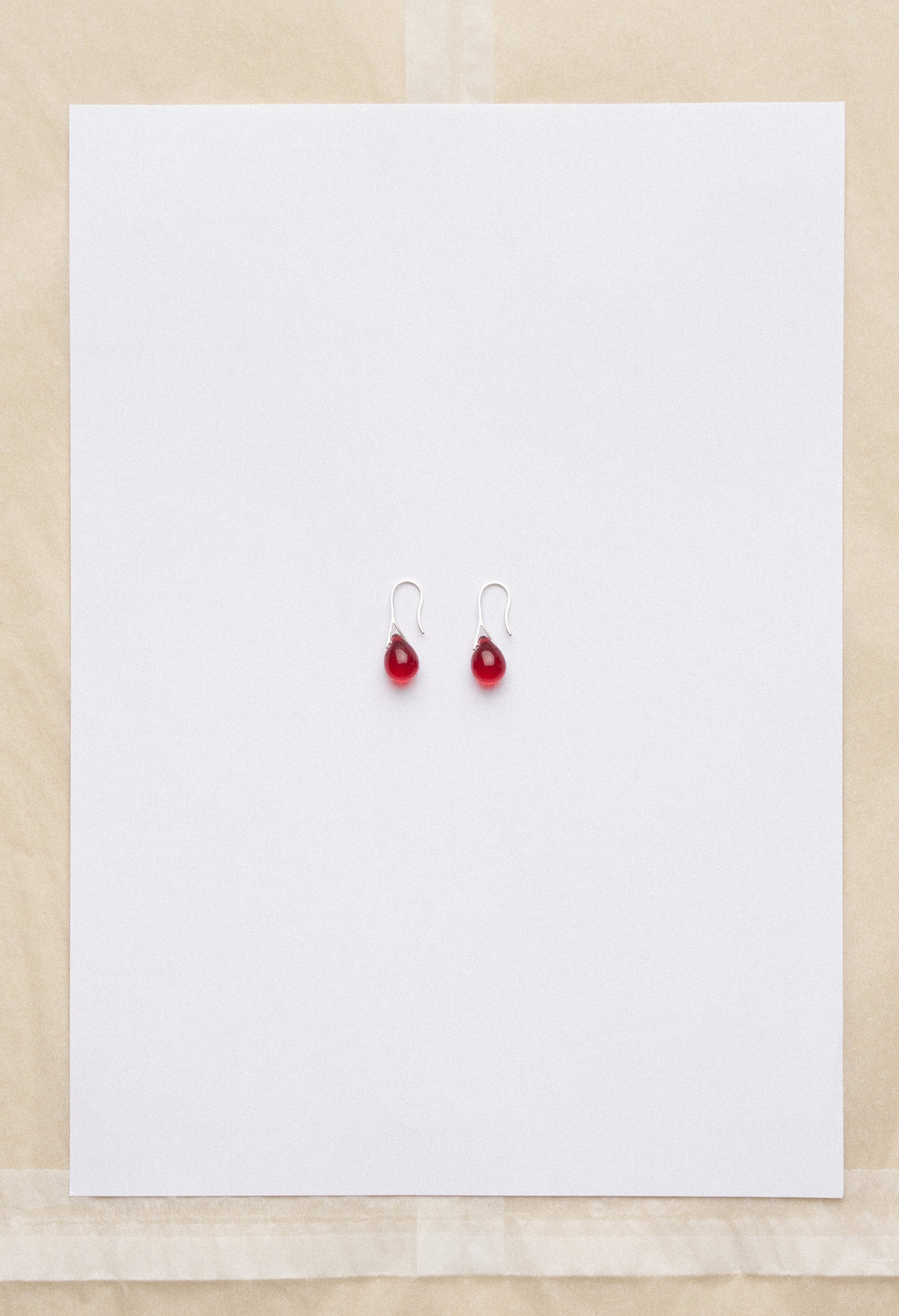 Gota Mini earrings - Grenat