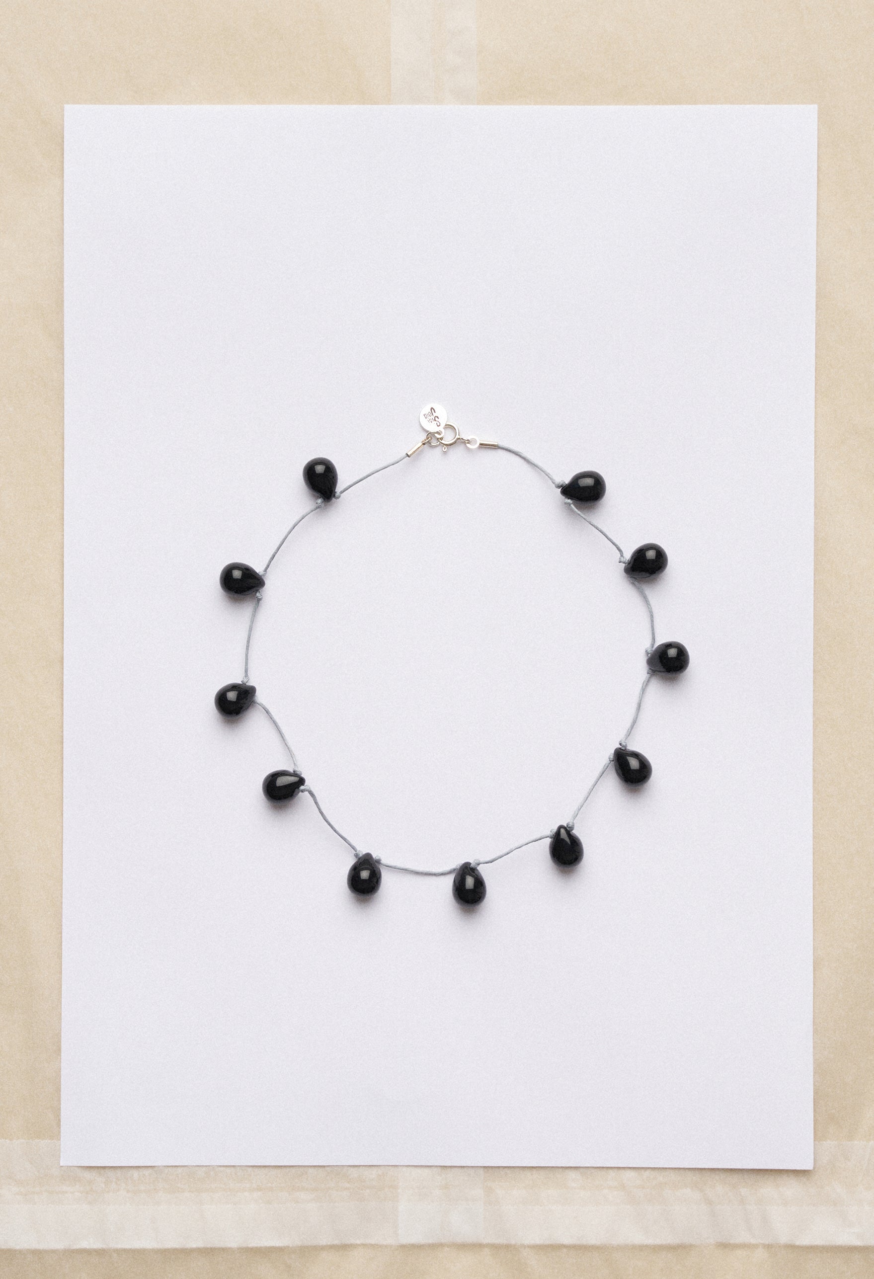 Noué necklace - Black / Grey