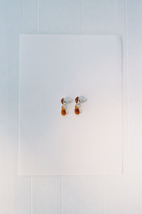 Petit Danielle earrings - Amber