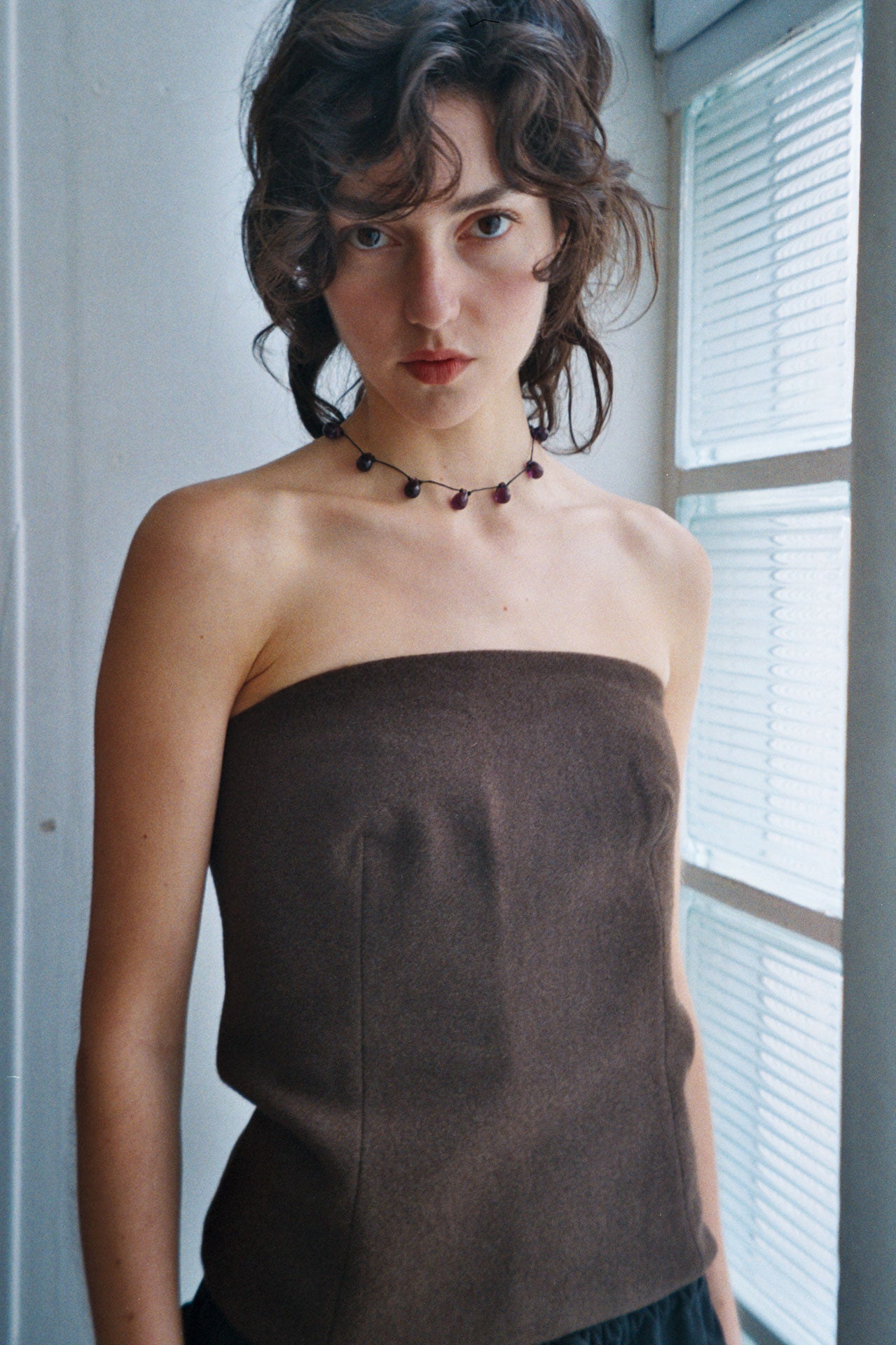 Noué necklace - Purple / Black