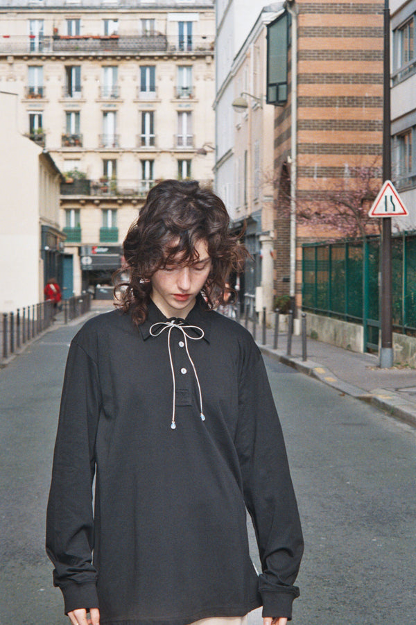 Long TAC TAC necklace - Grey