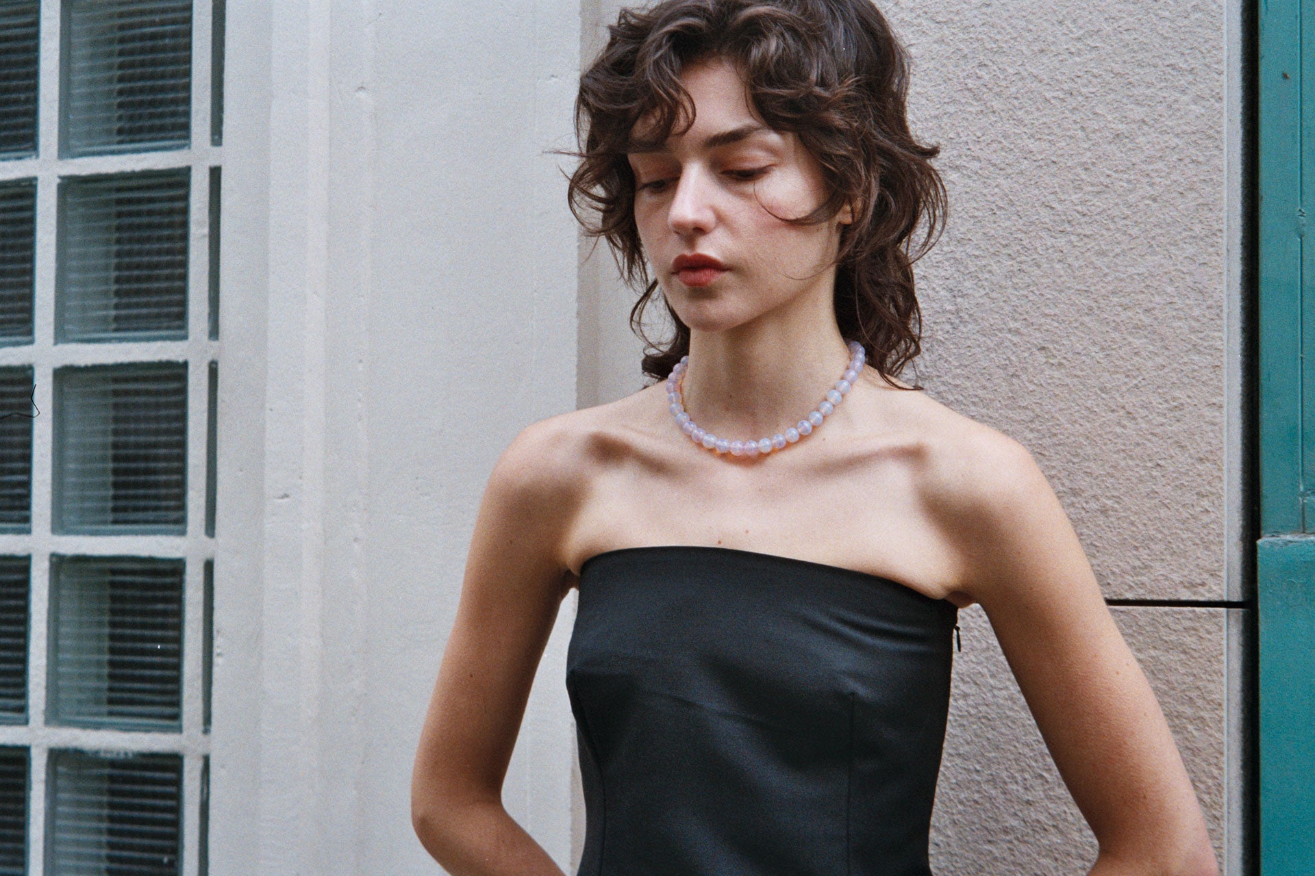 Marie necklace - Opaline pink