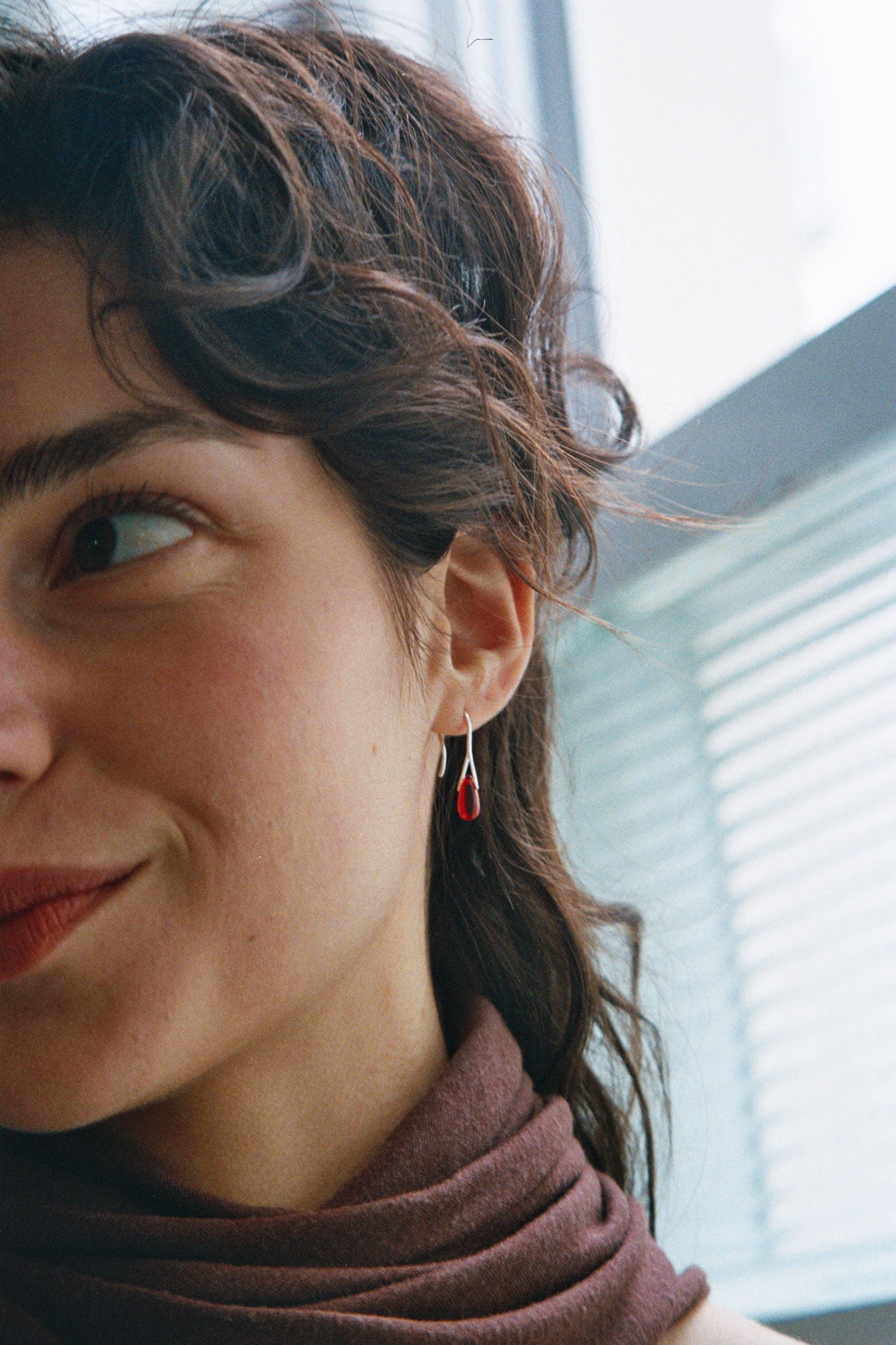 Pico Gota earrings - Red