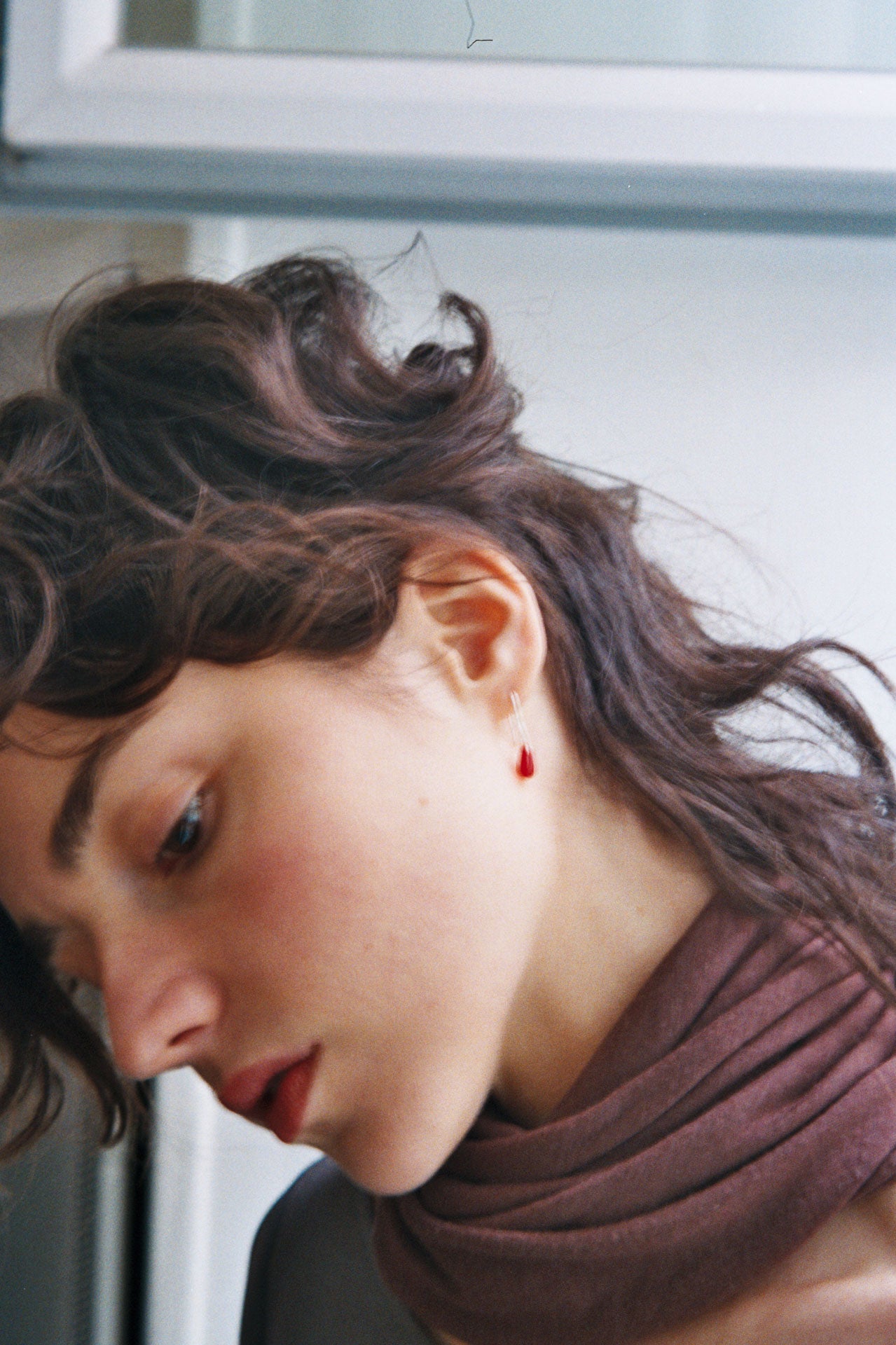 Pico Gota earrings - Red