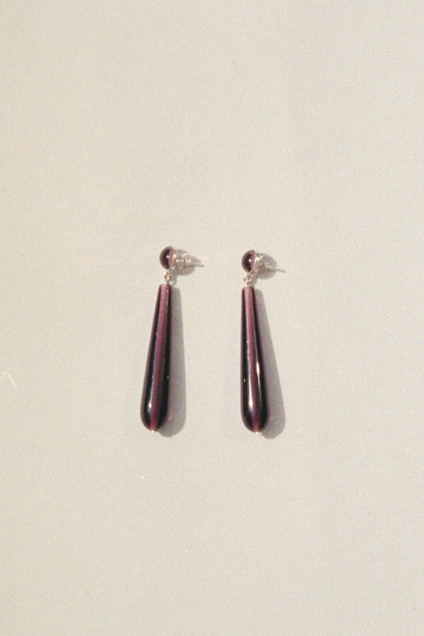 Maryam earrings - Deep purple