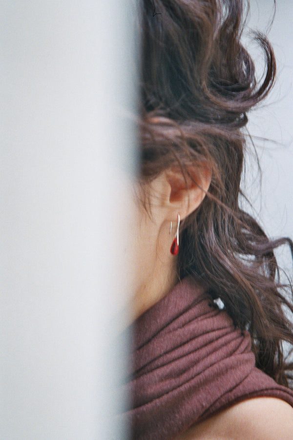 Pico Gota earrings - Red