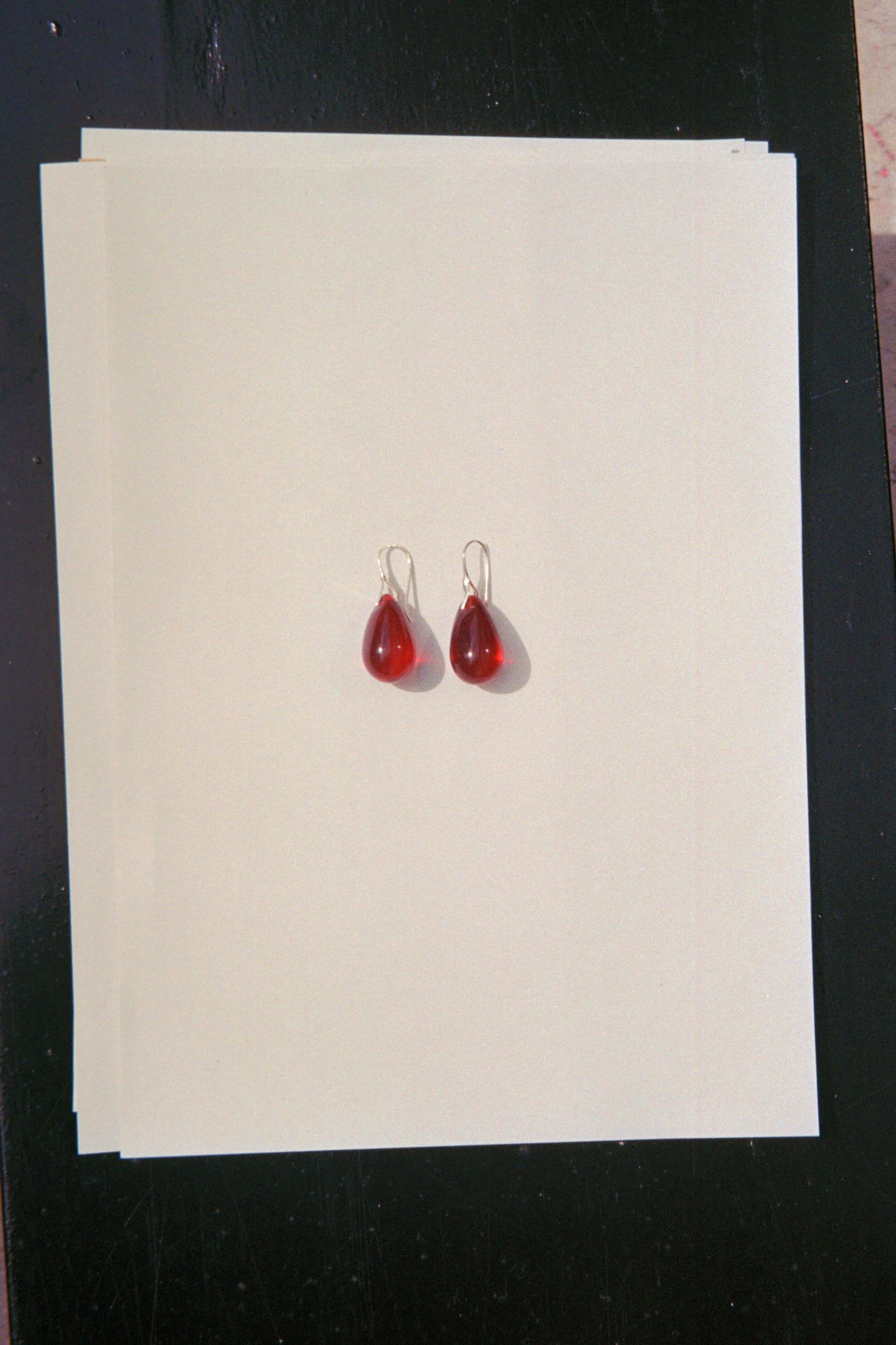 Gota Maxi earrings - Bourgogne