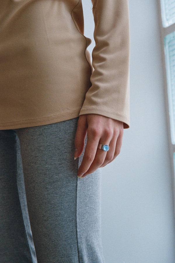 Flo ring - Silver blue