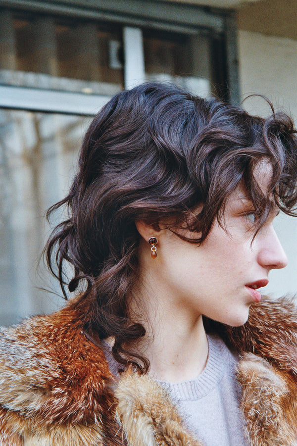 Petit Danielle earrings - Amber