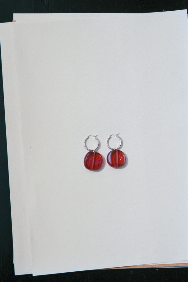 Piece earrings - Cherry