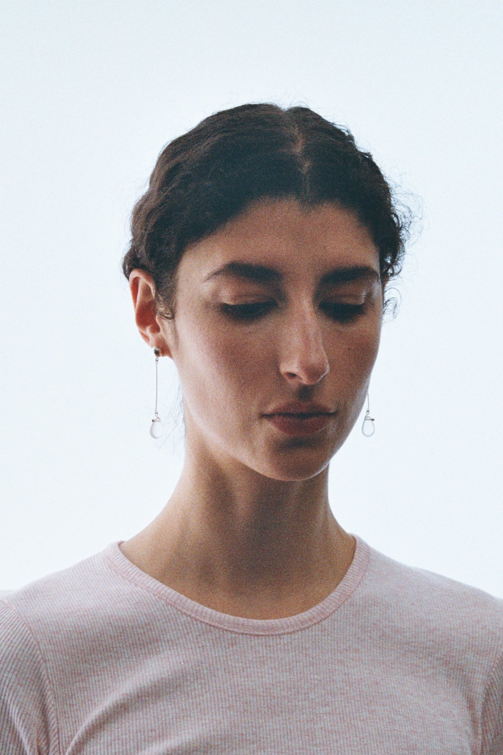 Gota Long earrings - Frost