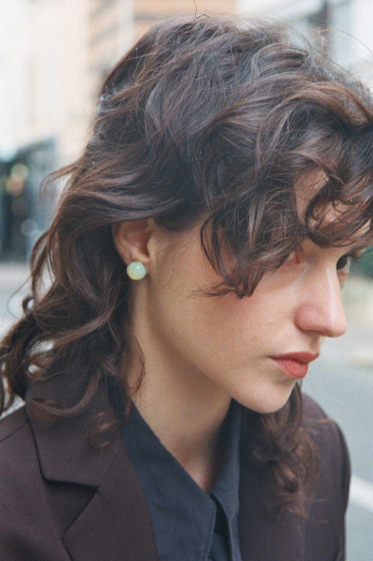 Mam earrings - Opaline yellow