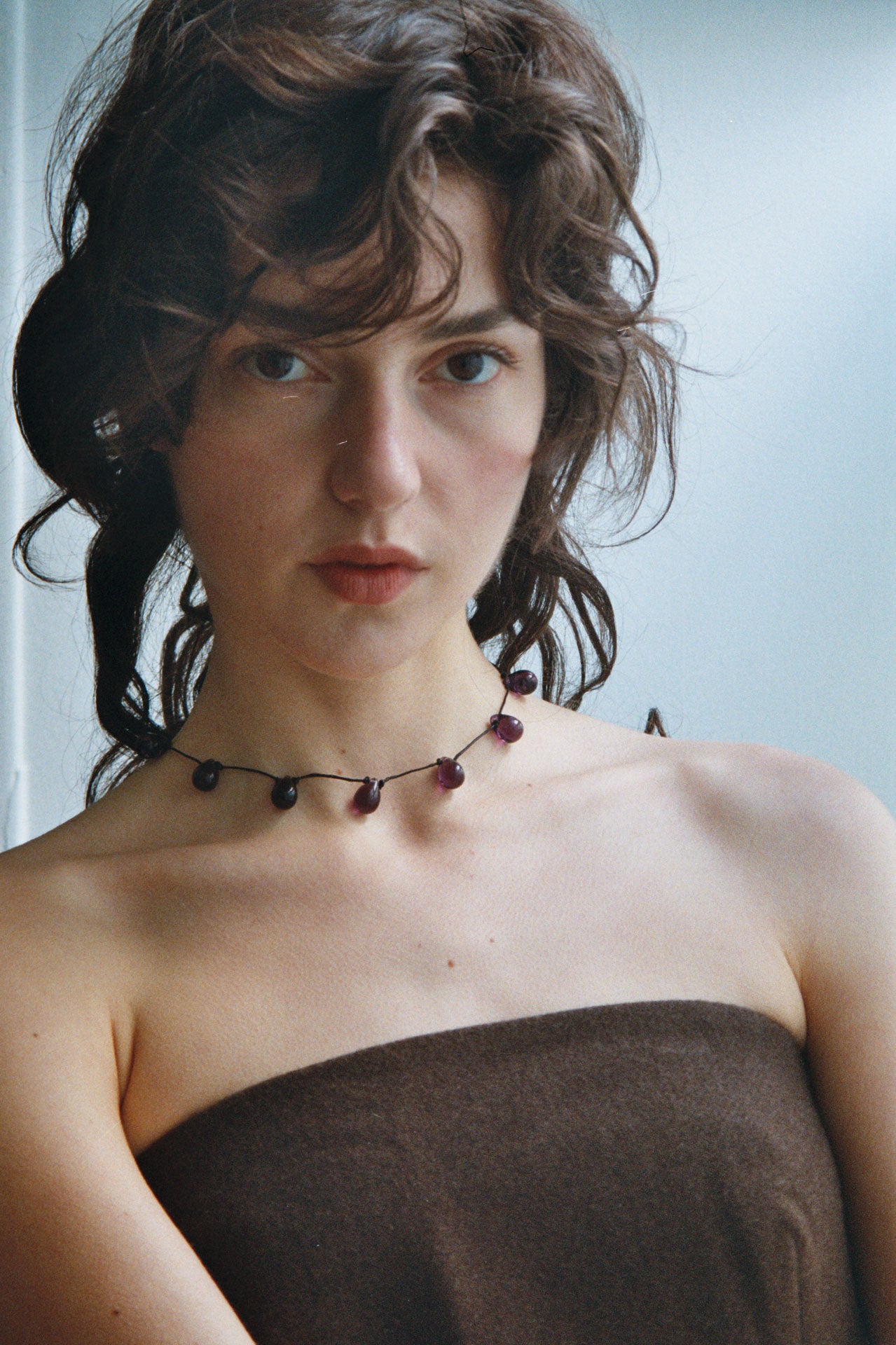 Noué necklace - Purple / Black
