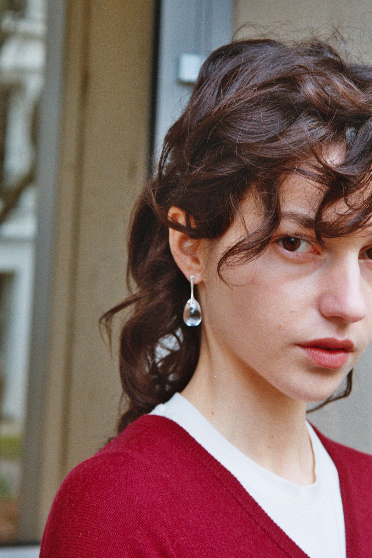 Gota Nail earrings - Clear