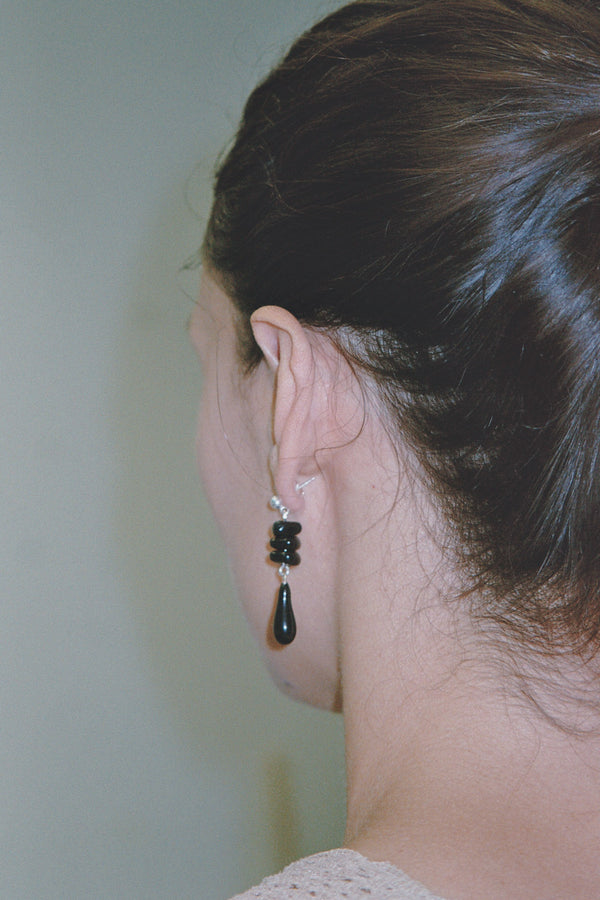 Site earrings - Black