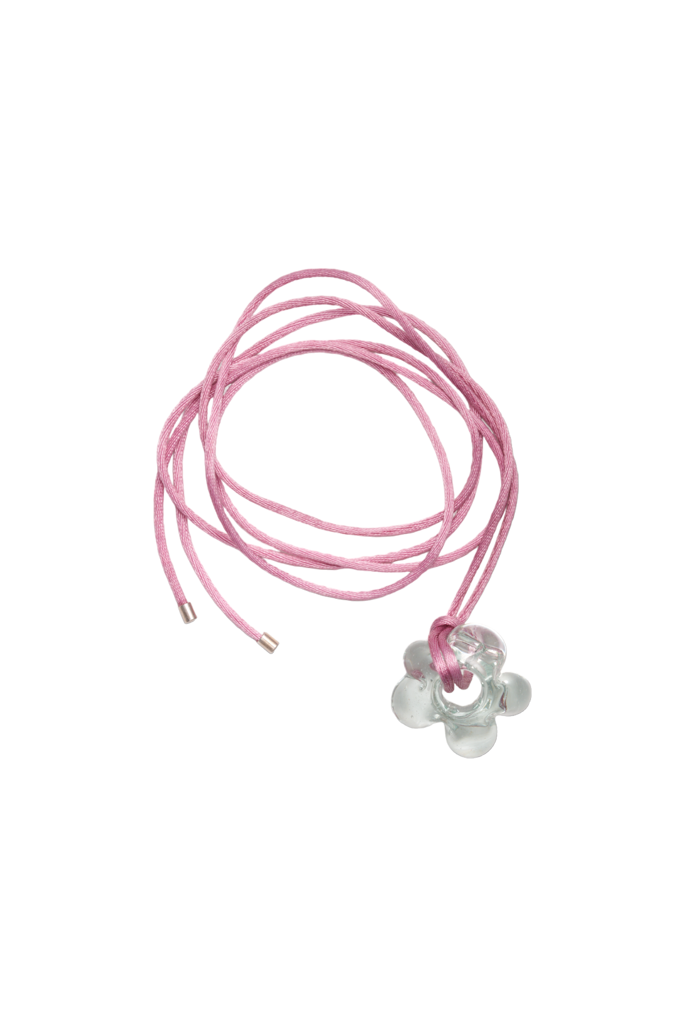 Long Fleur necklace - Pink