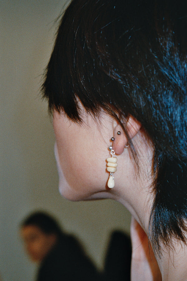 Site earrings - Beige