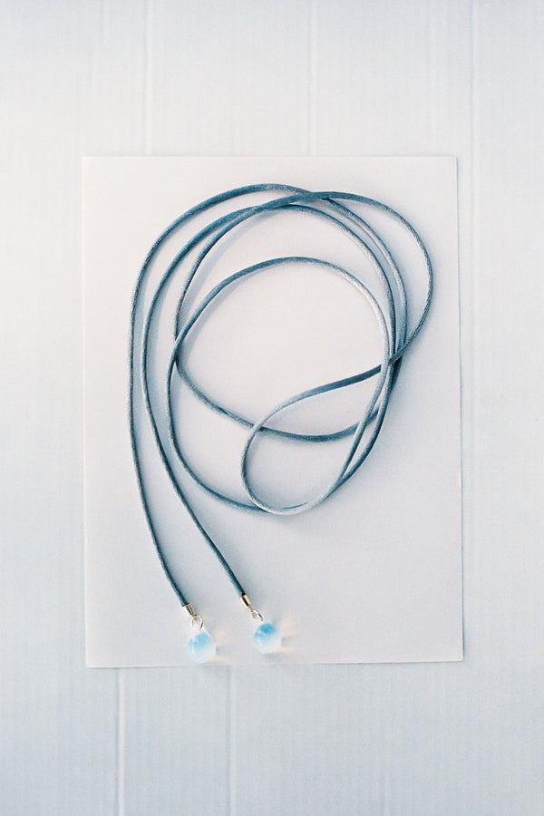 Long TAC TAC necklace - Grey