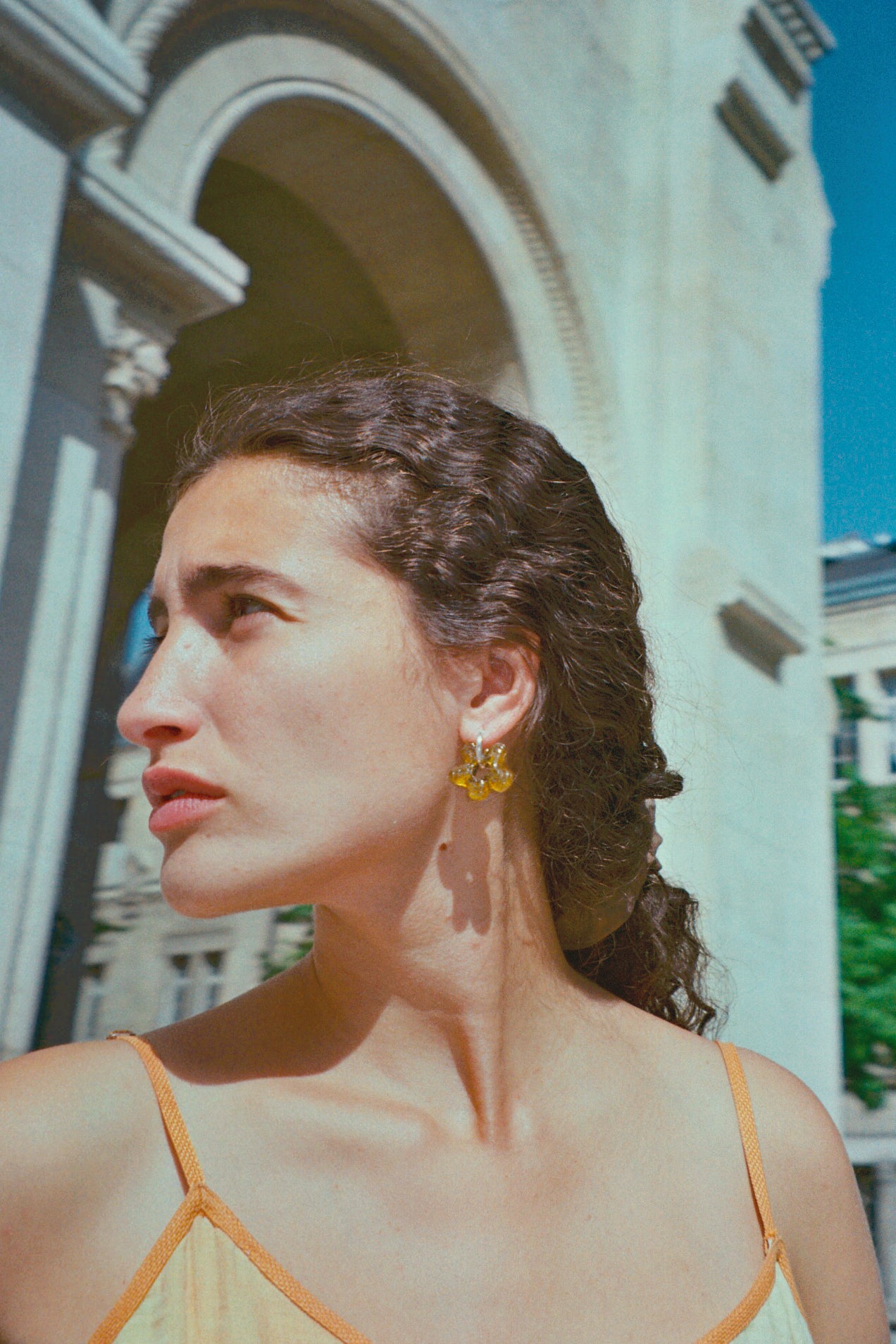Zahra earrings - Yellow