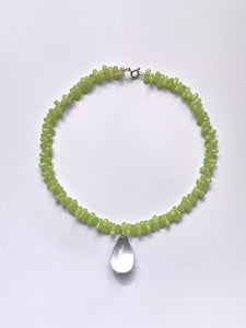 Corail necklace - Green / Clear
