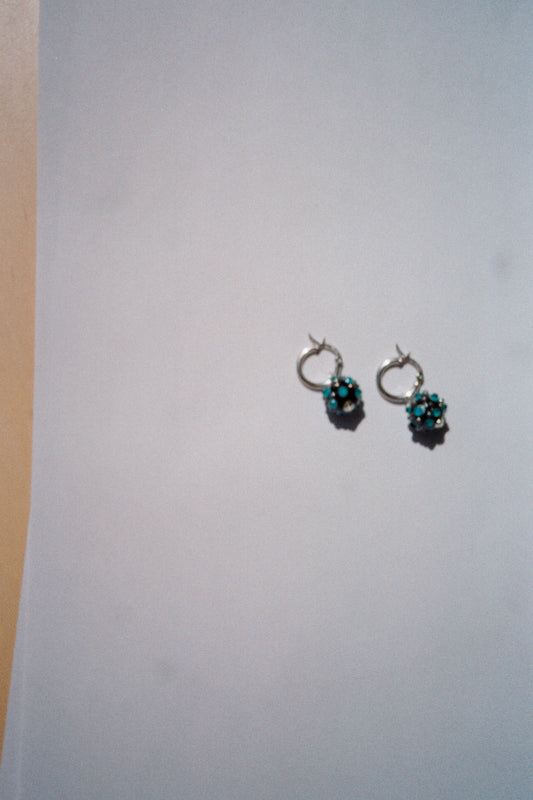 Division earrings - Turquoise