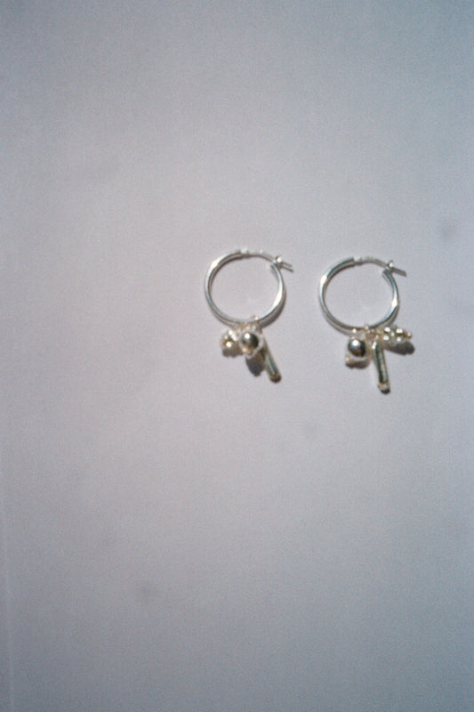 Fiole earrings - Silver