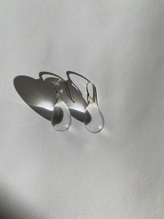 Gota Maxi earrings - Clear