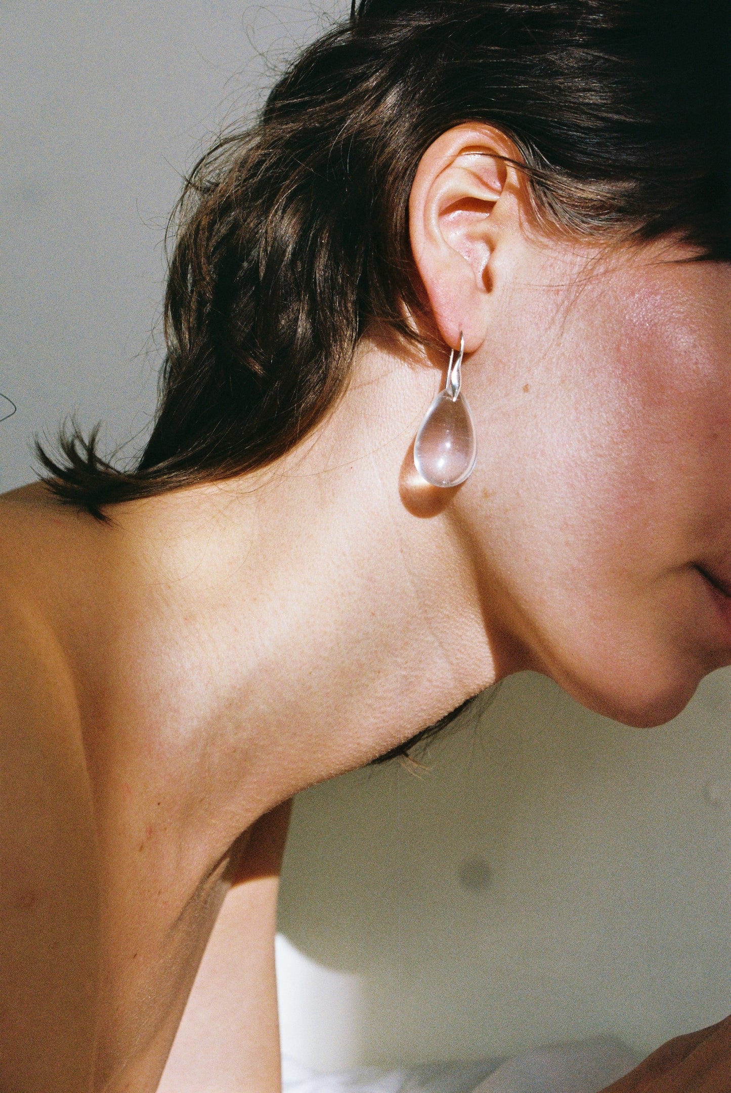 Gota Maxi earrings - Clear