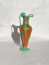 Load image into Gallery viewer, Phoenician glass vase - green, orange and red

