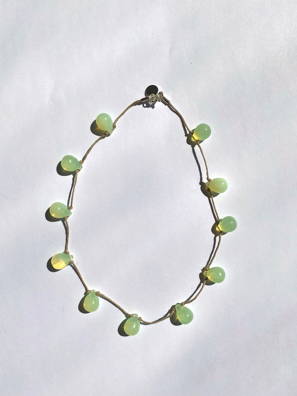 Noué necklace - Opaline / Beige