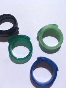 Vintage Ponte glass ring - Various colors