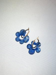 Fleur earrings - Blue