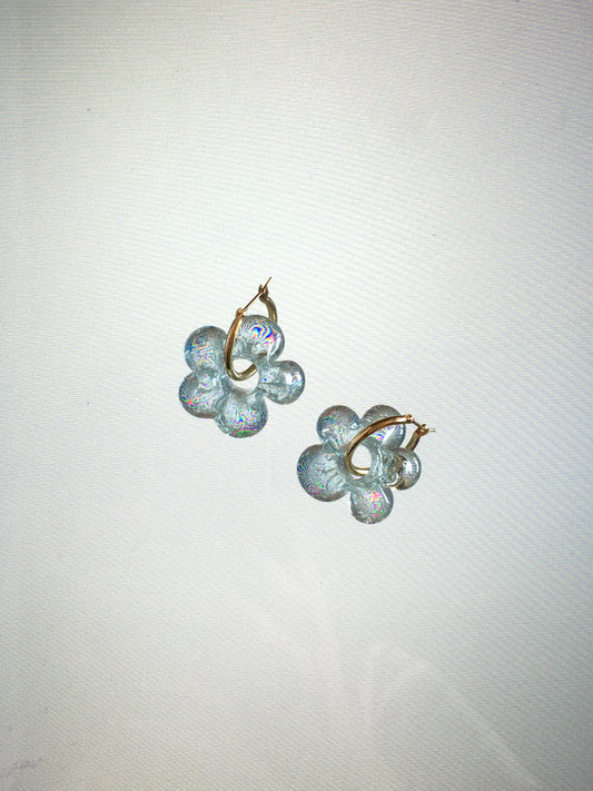 Fleur earrings - Clear