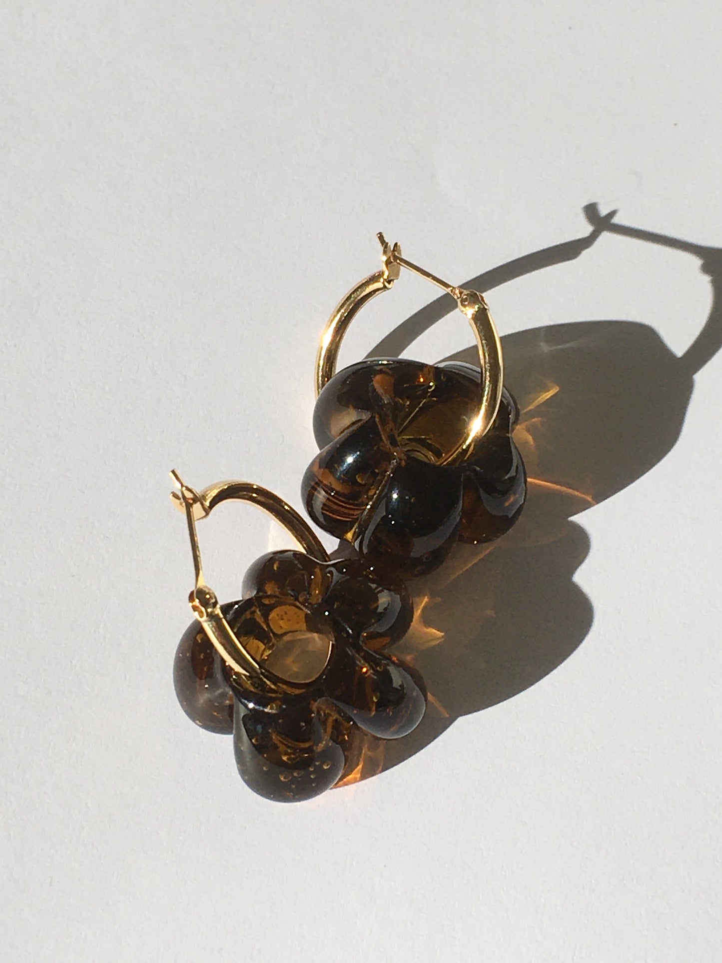 Mini Fleur earrings - Maple