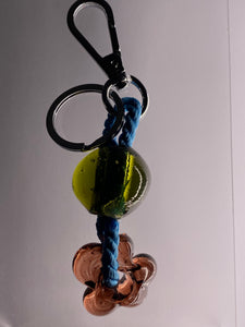 Recycled glass keychain - Various colors
