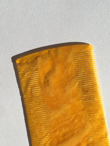 Vintage beard comb - Mandarine