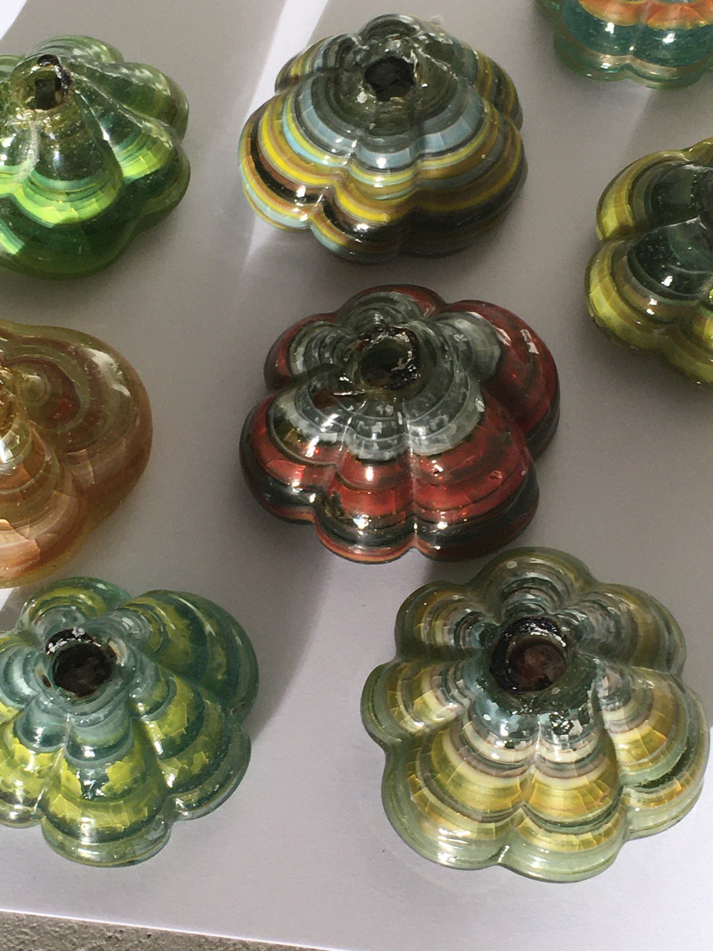 Syrian glass thin candle holder - Various colors