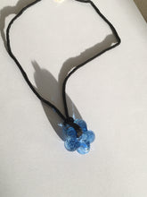 画像をギャラリービューアに読み込む, Fleur necklace Blue / Black cord
