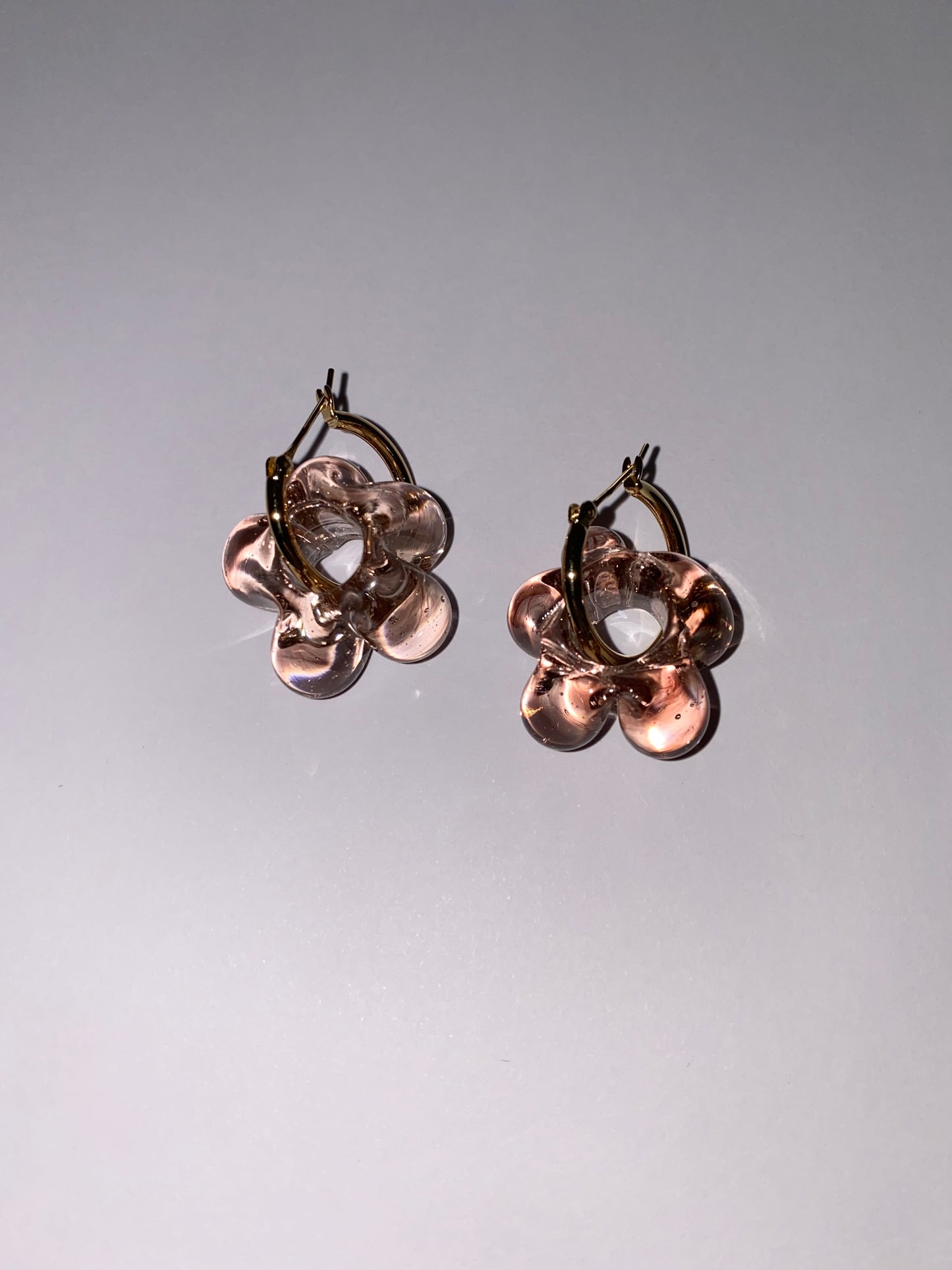 Mini Fleur earrings - Pale pink