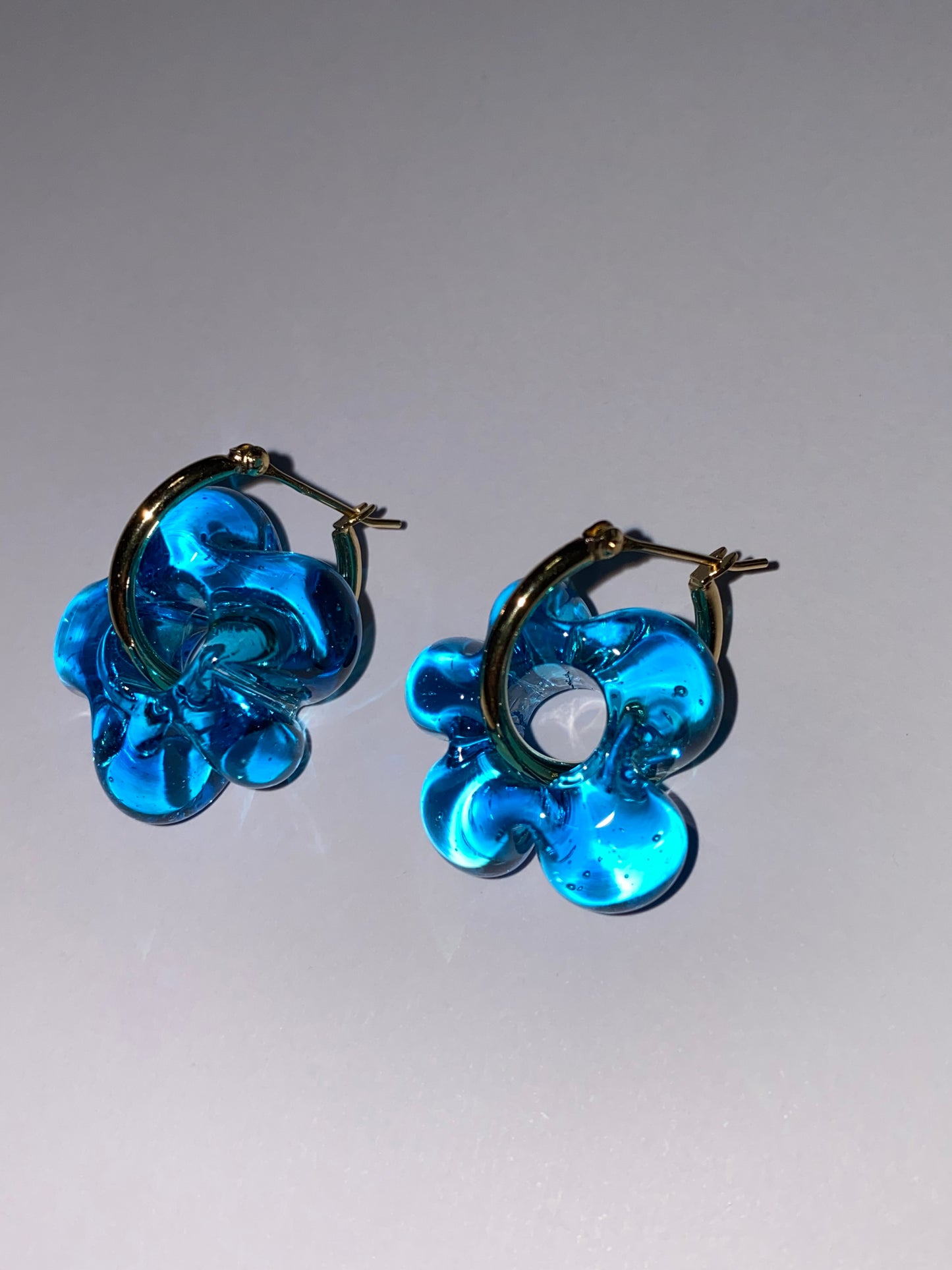 Mini Fleur earrings - Turquoise