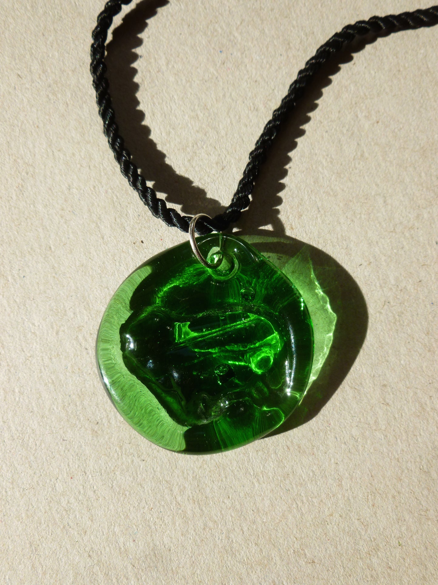 Ram Necklace / Green and black
