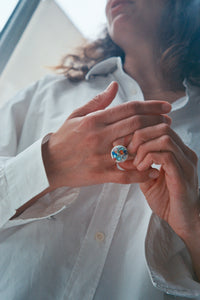 Molten glass ring - One of a kind - Various colors