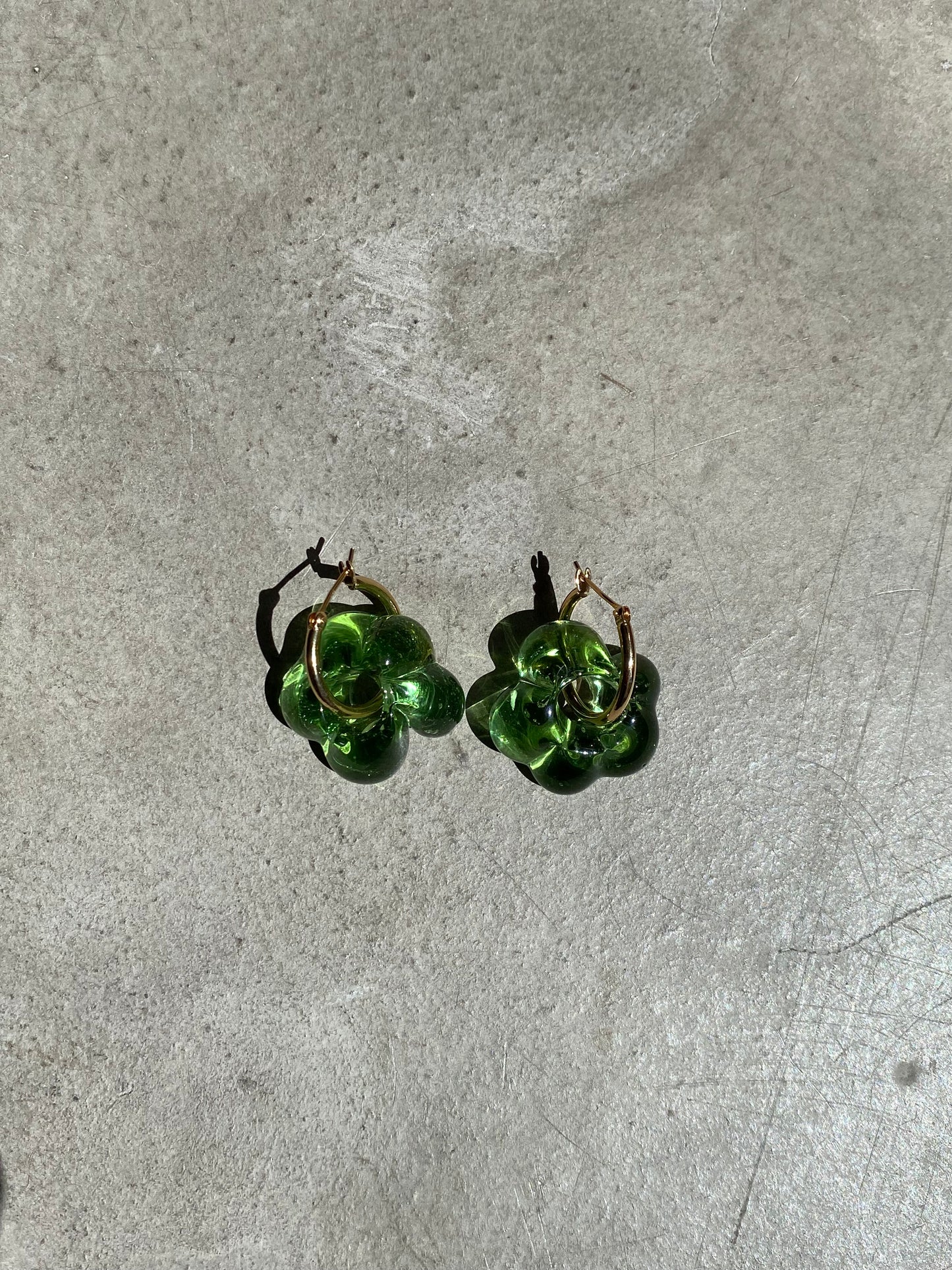 Fleur earrings - Pale Green