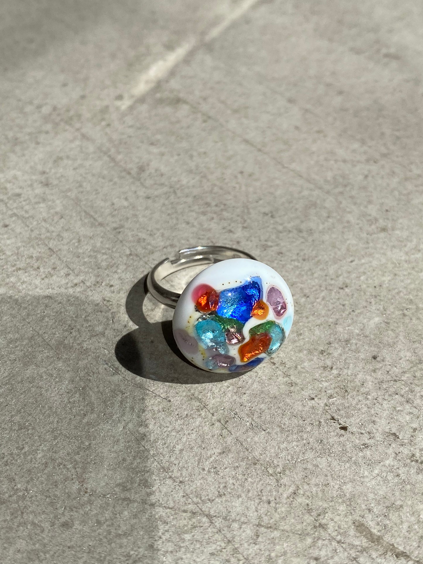 Molten glass ring - One of a kind - Various colors