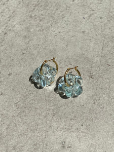 Mini Fleur earrings - Clear